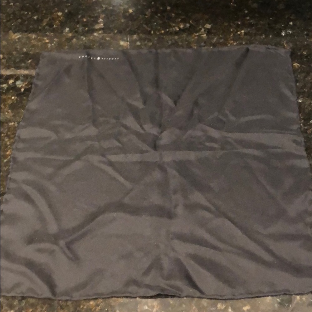 Solid Black Pocket Square - image 1